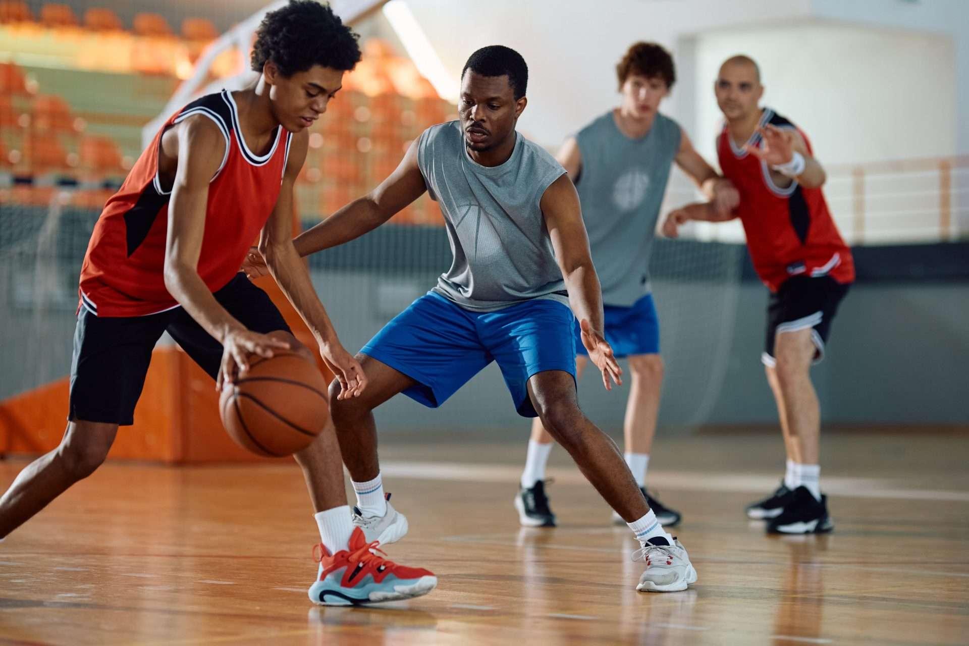 College basketball players